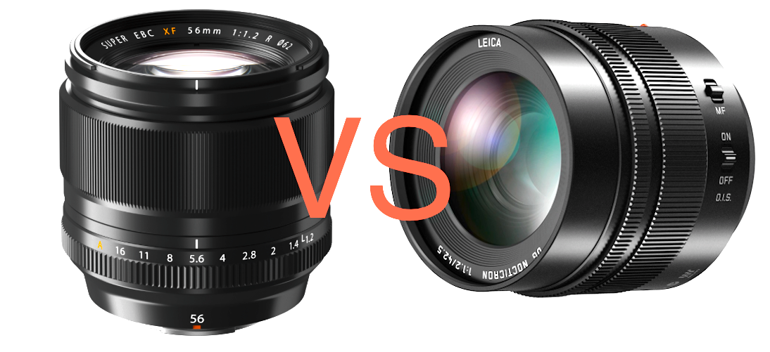 F1.2 Battle: Panasonic Nocticron 42,5mm vs Fujinon 56mm